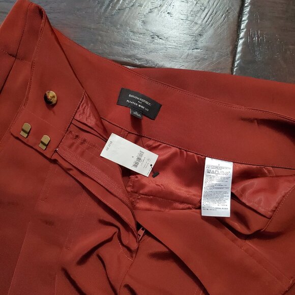 Banana Republic Ultra High-Rise Wide-Leg Pant 8 Burnt Caramel - Picture 2 of 8